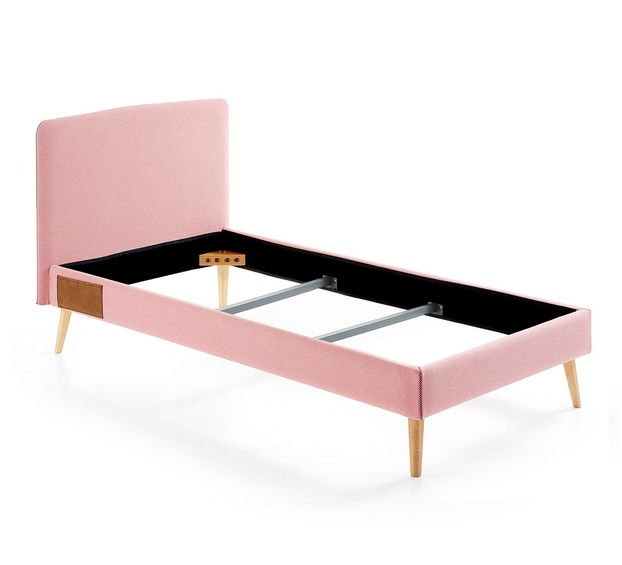 Cama nordica pocket tela rosa 190x90