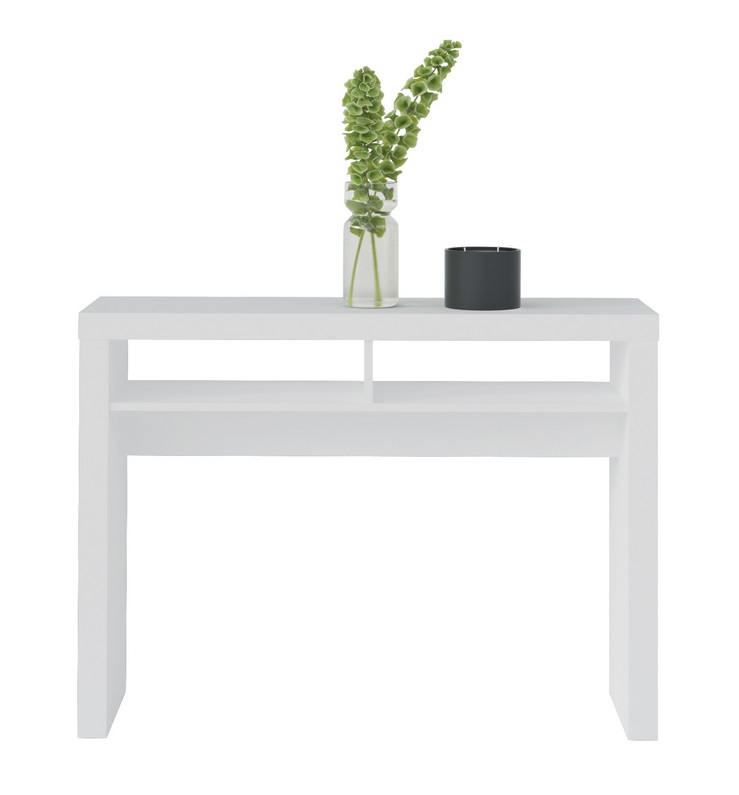 Consola mueble recibidor blanco Capri 110 cm