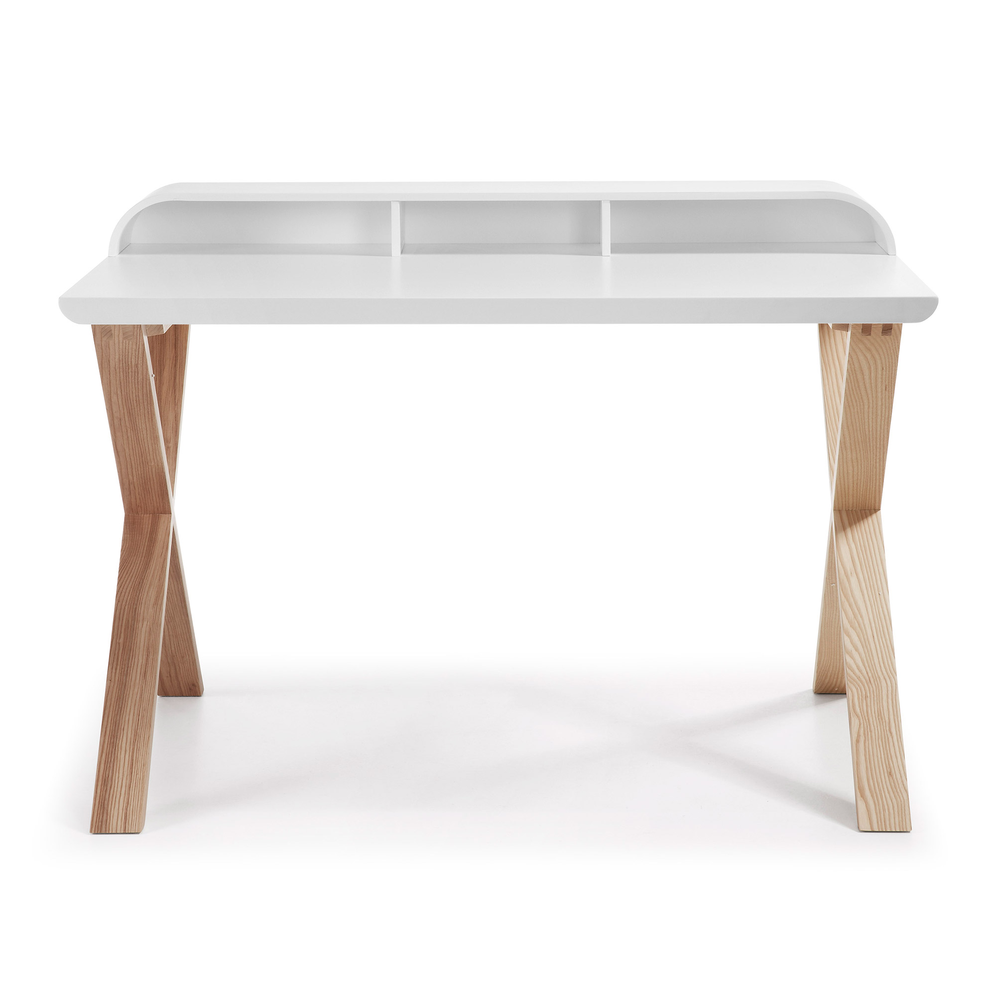 Mesa escritorio nordic blanco mate fresno 120x70