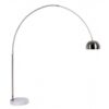 Lampara arco base circular marmol blanco