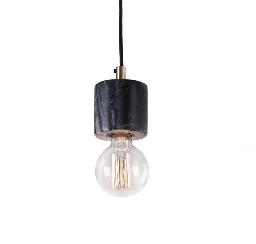 Lampara suspension marmol negro 11