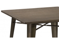 Mesa tolix antik old bronce 80x80