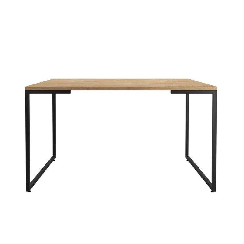 Mesa comedor oporto metal negro y peral 135x90cm