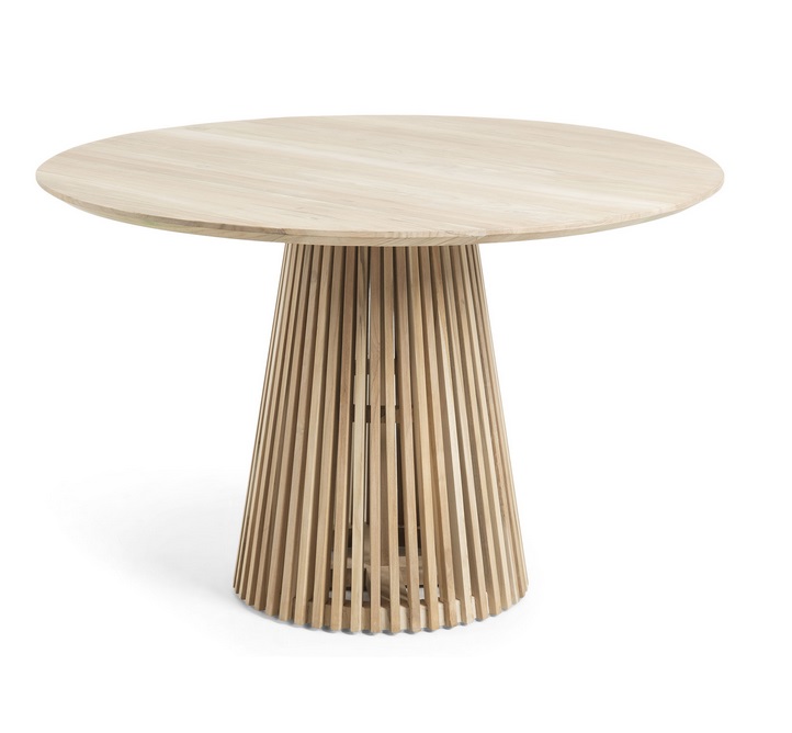 Mesa Art madera natural redonda 120