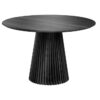 Mesa de comedor Art madera negro redonda 120