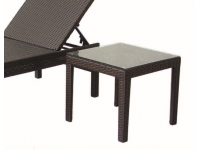 Mesa auxiliar rattan chocolate Lucky