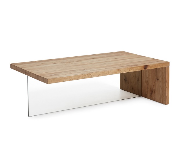 Mesa de centro air cristal roble 120x70