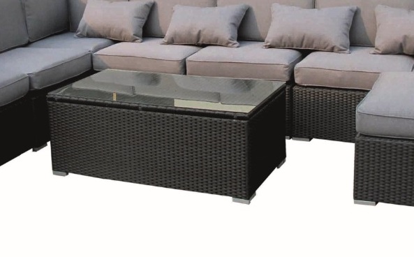 Mesa centro rattan Kenia 120x70 cm