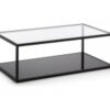 Mesa de centro minimalista acero 110x60