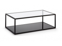 Mesa de centro minimalista acero 110x60