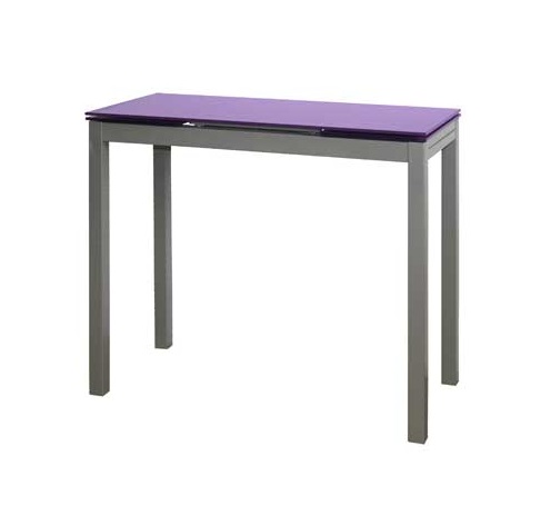 Mesa de cocina extensible Portugal cristal morado