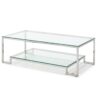 Mesa de centro acero inoxidable cristal 120x60 CT-16