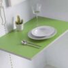 Mesa de cocina abatible Tavira MDF verde 10-50x80 cm