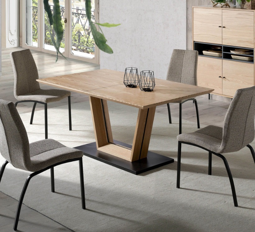 Mesa de comedor Canada roble extensible 150-190x90 cm