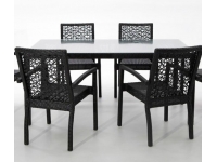 Mesa de terraza rattan Open 160X90