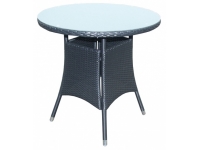 Mesa rattan negro Remo