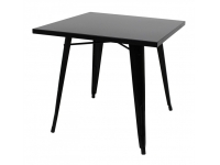 Mesa Tolix metalica negra 80 x 80