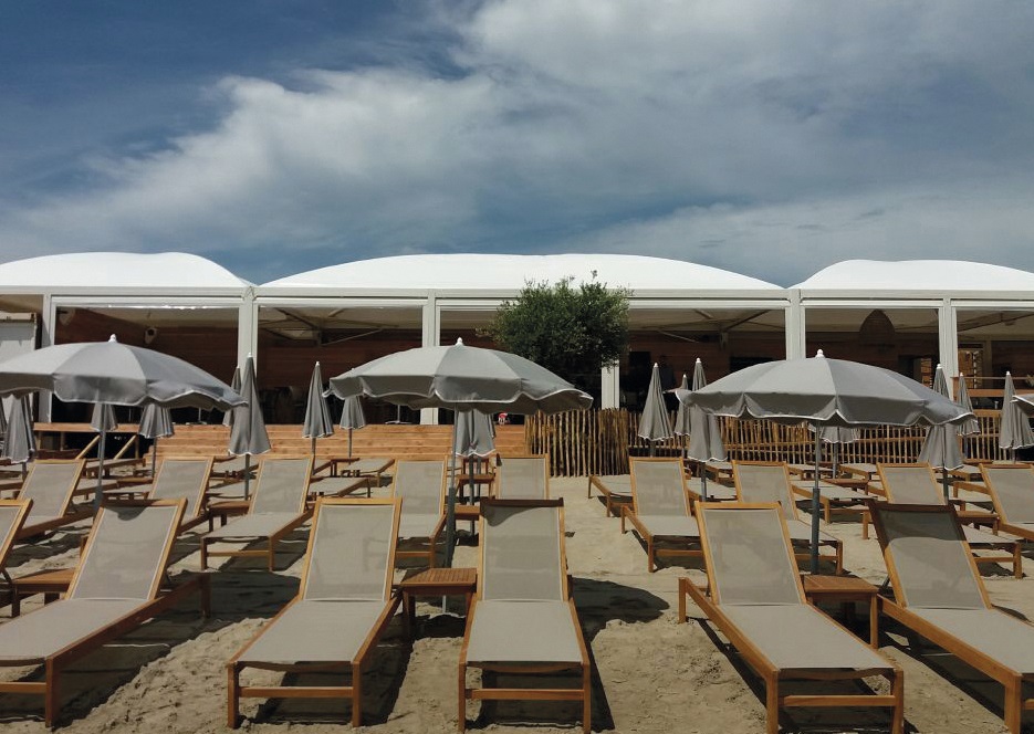 Parasol playa acero inox lona 180 cm