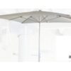 Parasol aluminio lona blanco 300x300