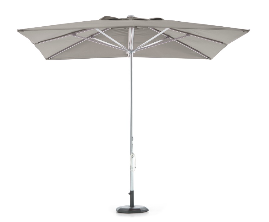 Parasol aluminio lona taupe 300x300