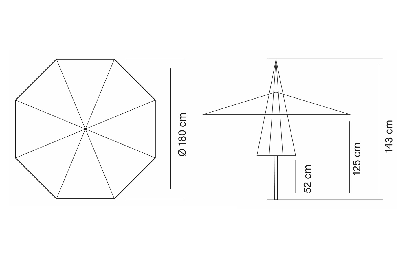 Parasol playa acero inox lona 180 cm