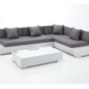 Set lounge rattan blanco Yala