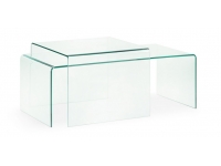 Mesa centro cristal templado 60x60