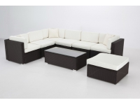 Modular rattan chocolate Puerto Rico chill out