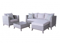 Set rattan redondo color natural darwin