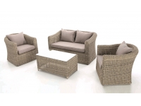 Set sofas terraza rattan natural java