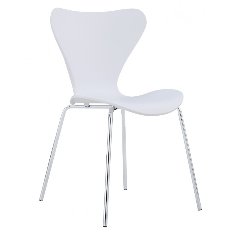 Silla Series 7 Jacobsen polipropileno blanco