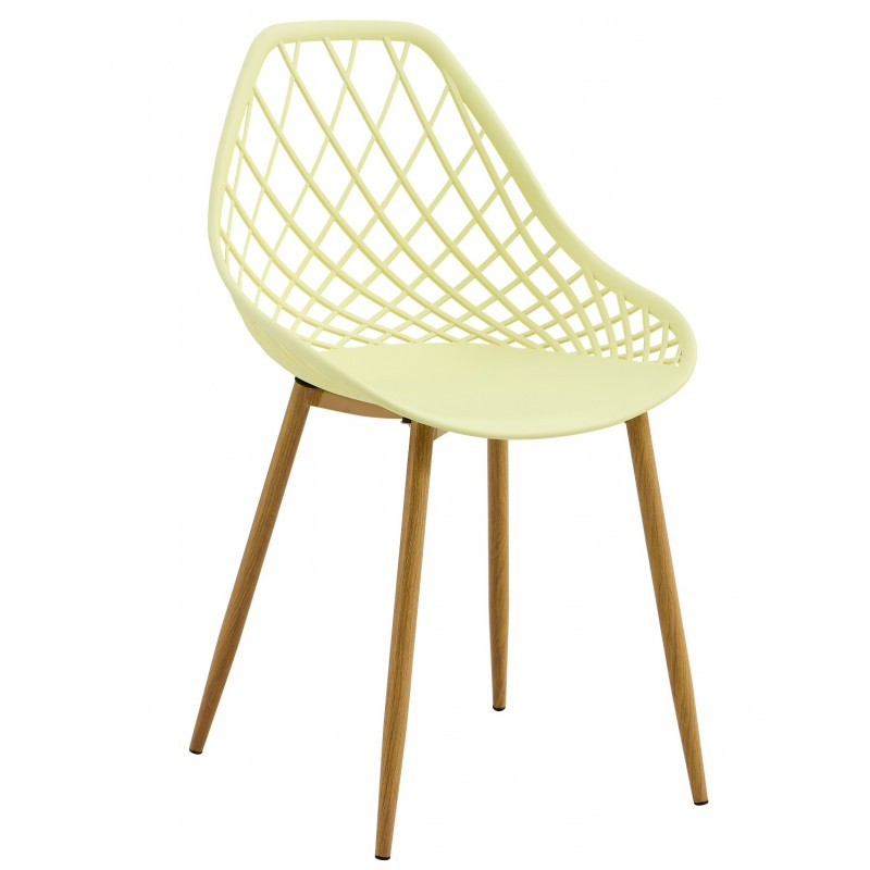 Silla Joe polipropileno amarillo pastel