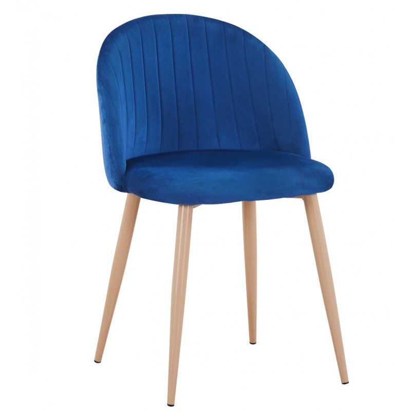 Silla Velvet new terciopelo azul