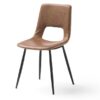 Silla cuero viejo marron DC-120