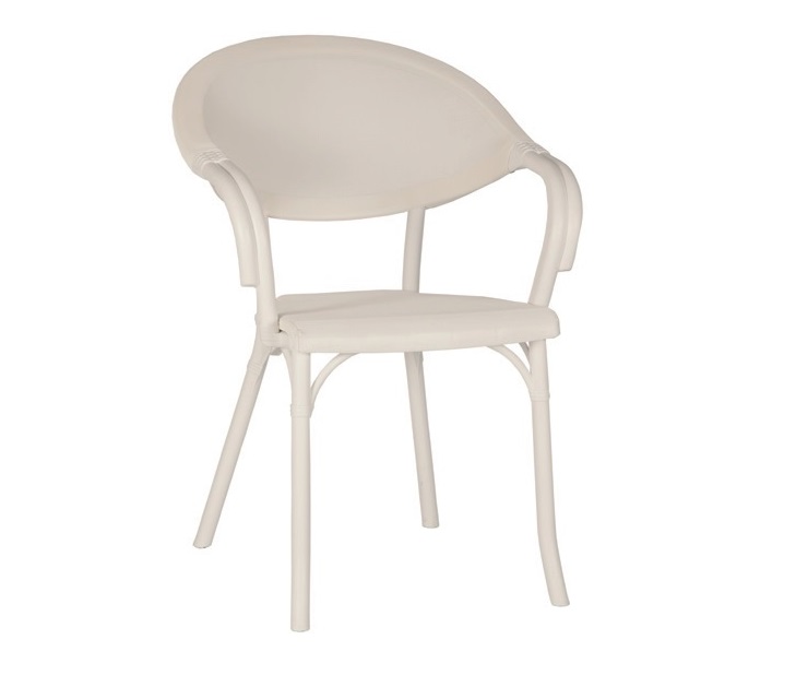 Silla clasica Flash polipropileno fibra de vidrio blanco