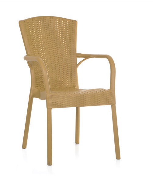 Silla clasica Royal polipropileno fibra de vidrio Miel