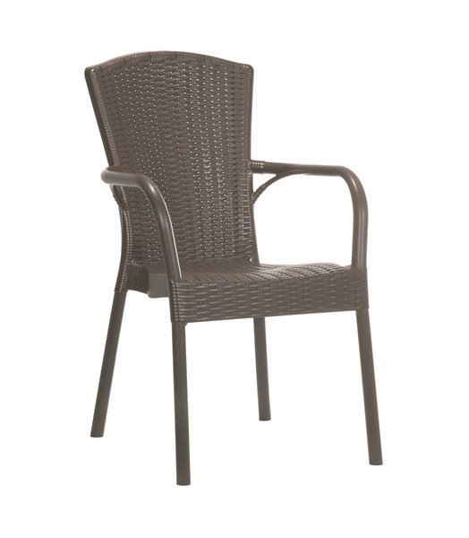 Silla clasica Royal polipropileno fibra de vidrio Wengue