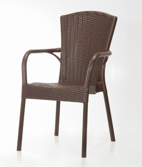 Silla clasica Royal polipropileno fibra de vidrio Wengue