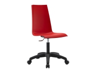 Silla oficina rojo Mannequin ruedas