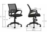 Silla operativa ergonomica easy negro