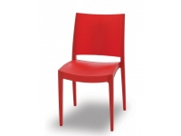 Silla bob polipropileno rojo