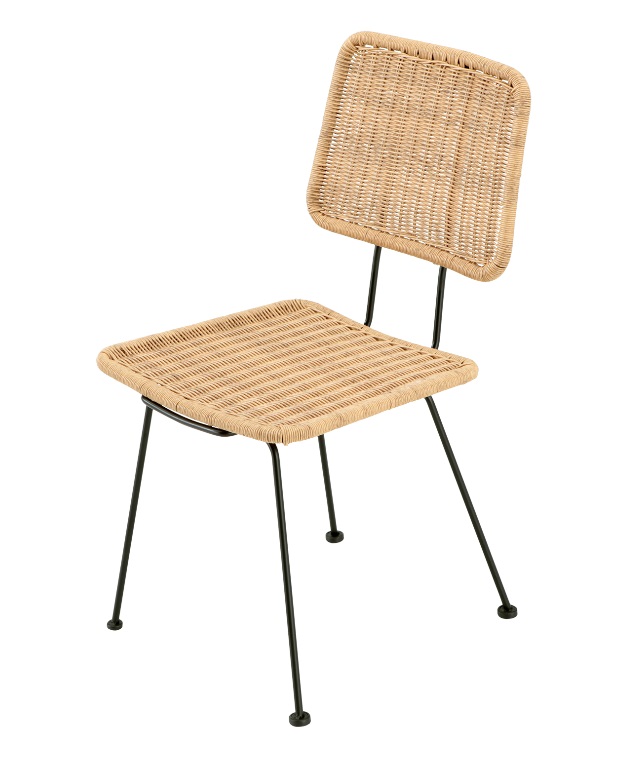 Silla vintage ratan natural Lia