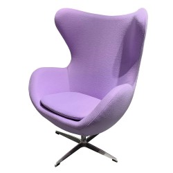 Sillon giratorio Egg tejido cachemira lala