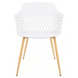 Sillón de diseño Lena polipropileno blanco