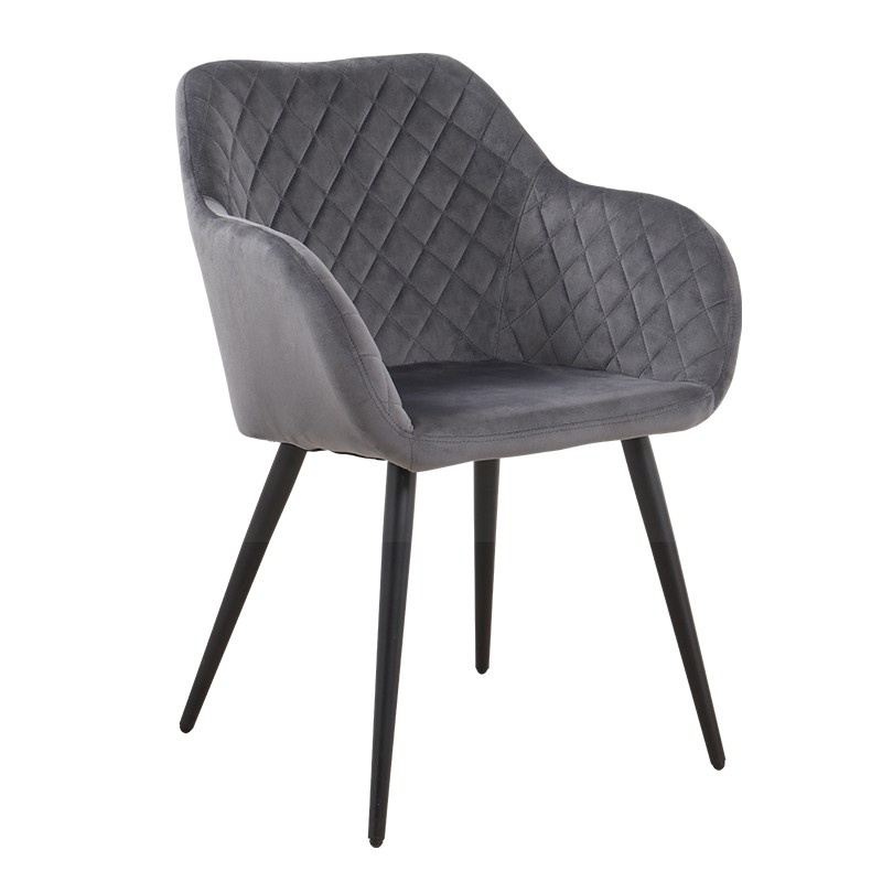 Sillon Margo velvet gris