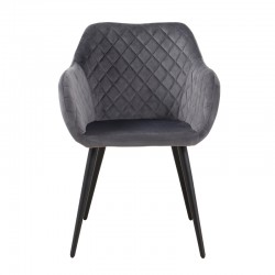 Sillon Margo velvet gris