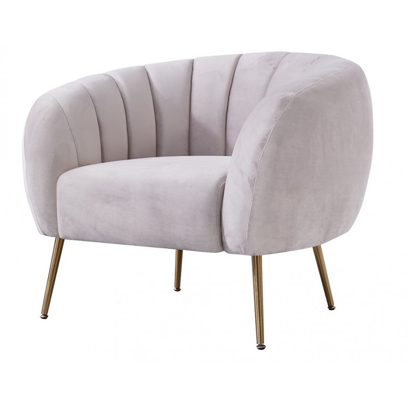 Sillón Zara velvet gris