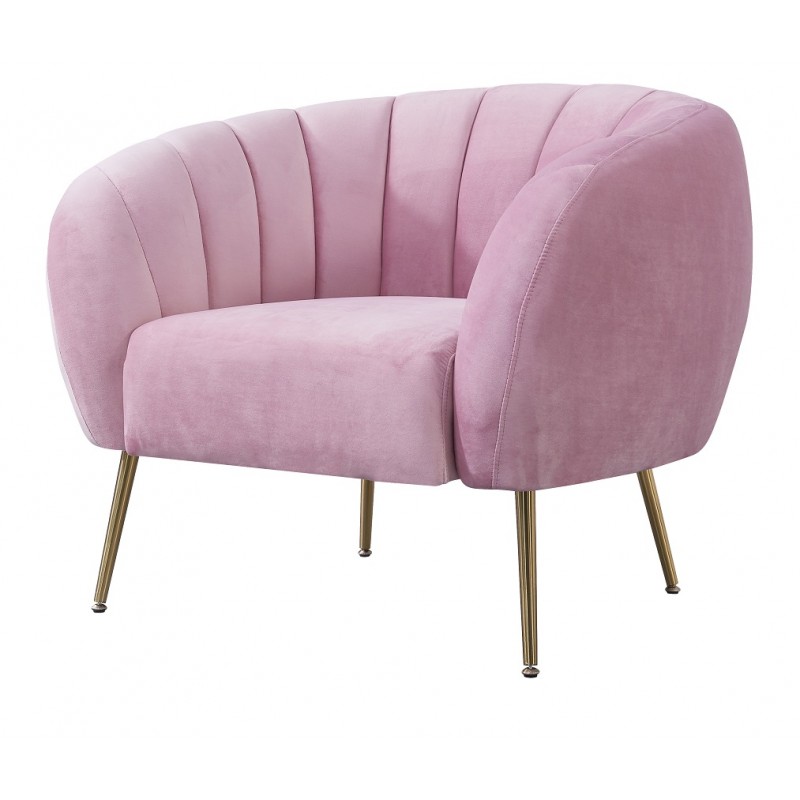 Sillón Zara velvet rosa