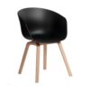 Sillon nordico TOM negro madera