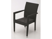 Silla rattan negro Calcuta